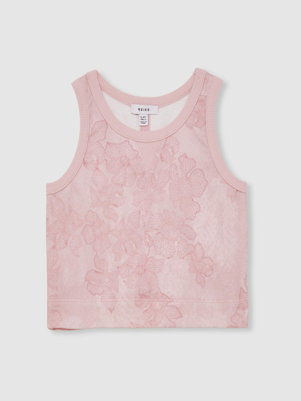13-14 yrs Cotton Floral Vest and Joggers Set Pink Print | Children