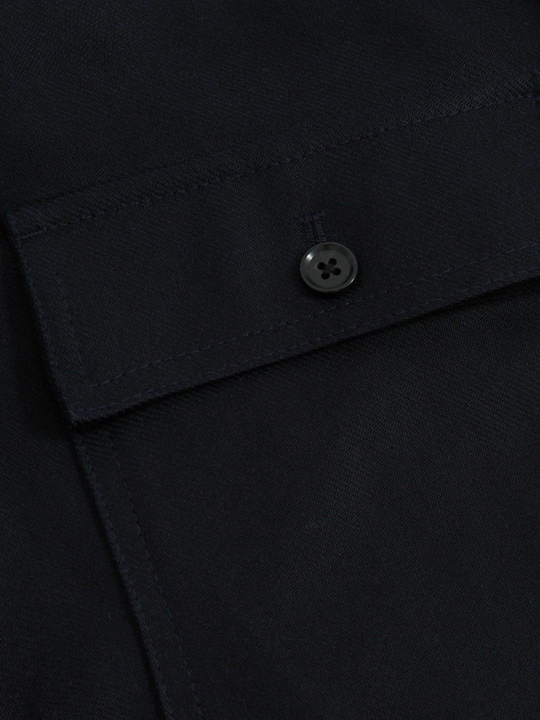 Lyocell Cotton Wide Utility Trousers Navy | Mens