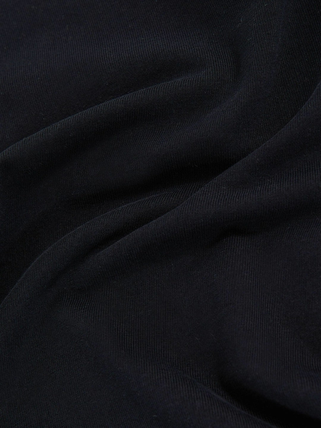 Cotton Crew-Neck Long-Sleeve T-Shirt With Stretch Black | Womens