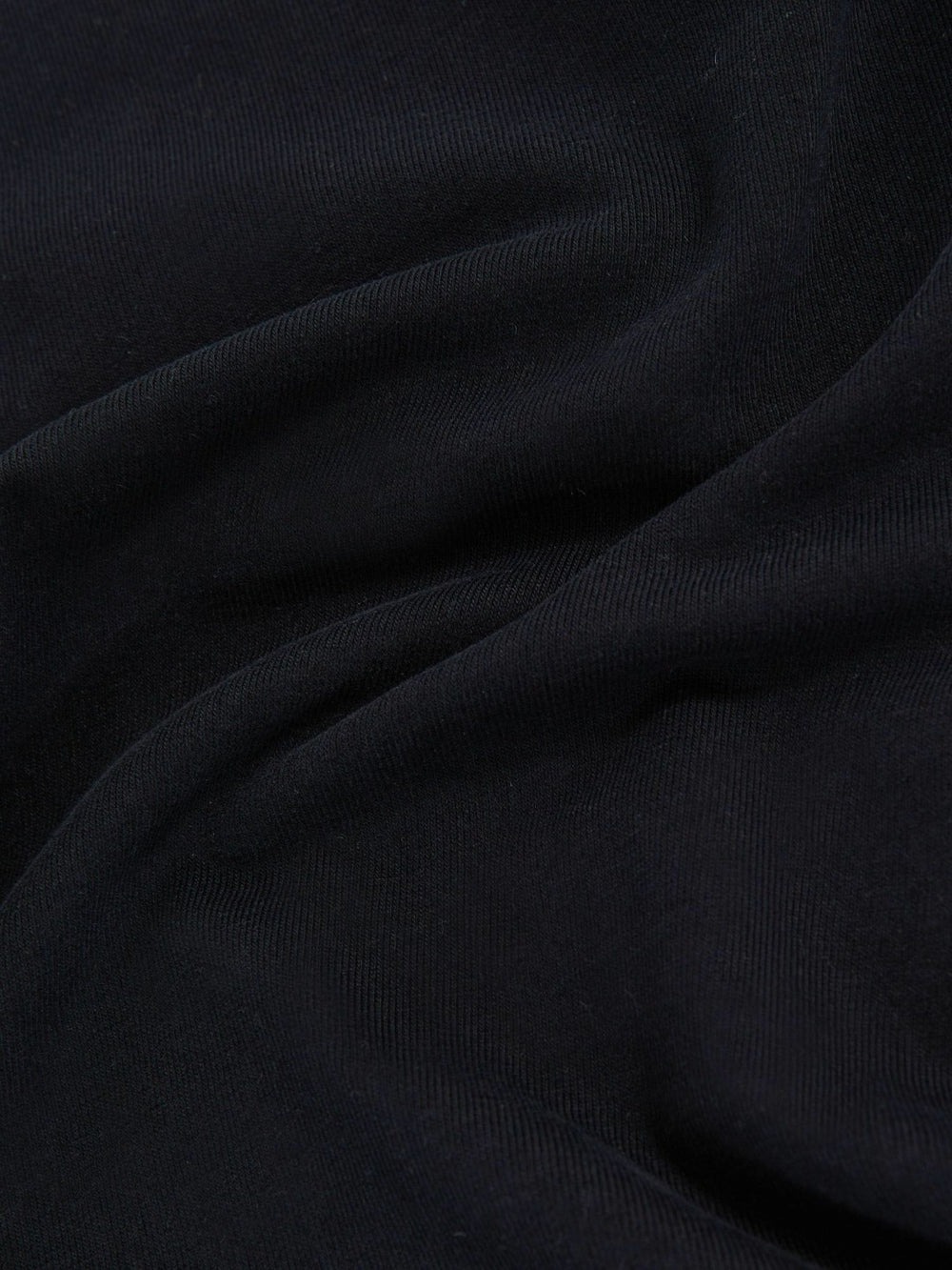 Cotton Crew-Neck Long-Sleeve T-Shirt With Stretch Black | Womens