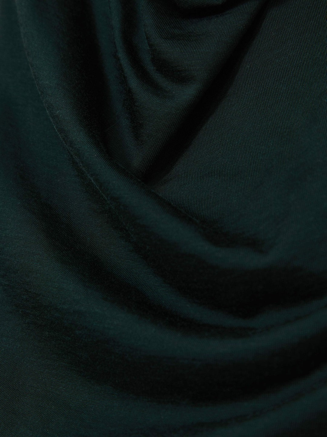 Cotton-Blend Cowl-Neck Sleeveless Top Green | Womens