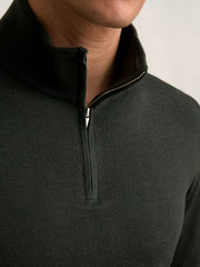 Merino Wool Half-Zip Jumper  | Mens