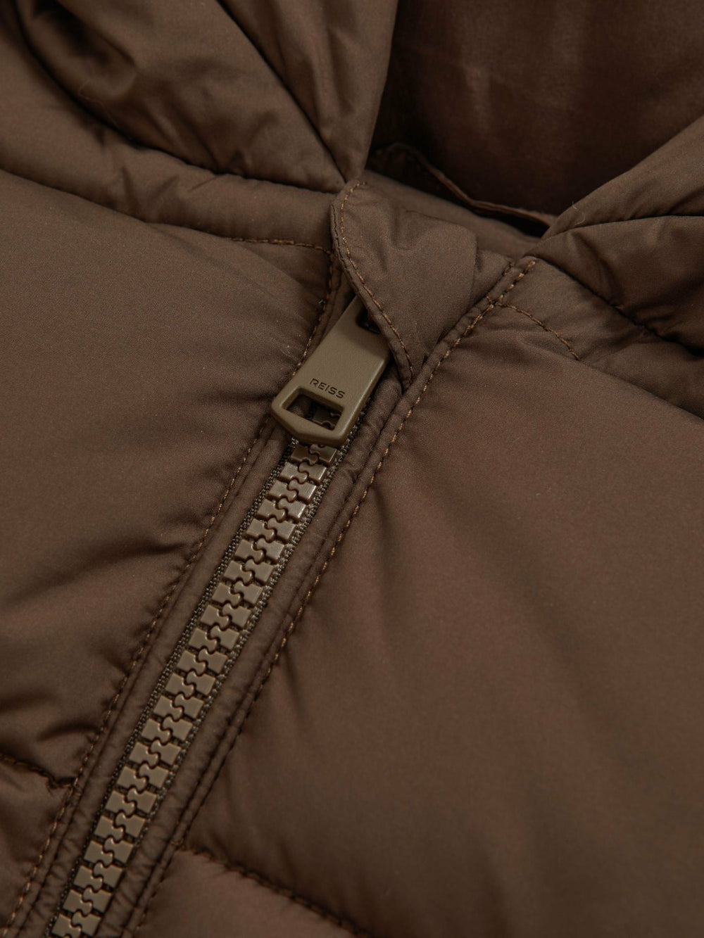 3-9 yrs Short Hooded Puffer Coat Chocolate | Children
