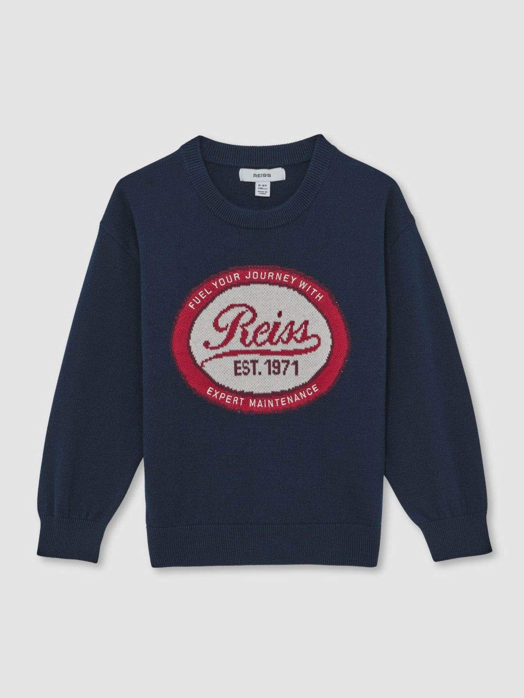 3-9 yrs Cotton Motor Cars Logo Jumper Navy | Children