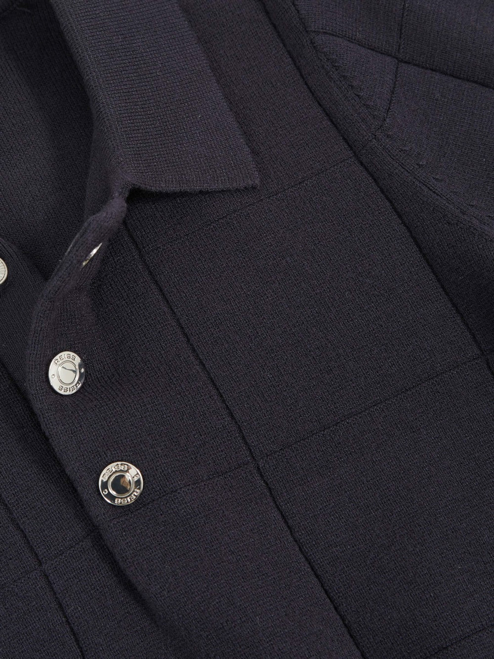 9-13 yrs Stitch-Detail Press-Stud Polo Shirt Navy Blue | Children