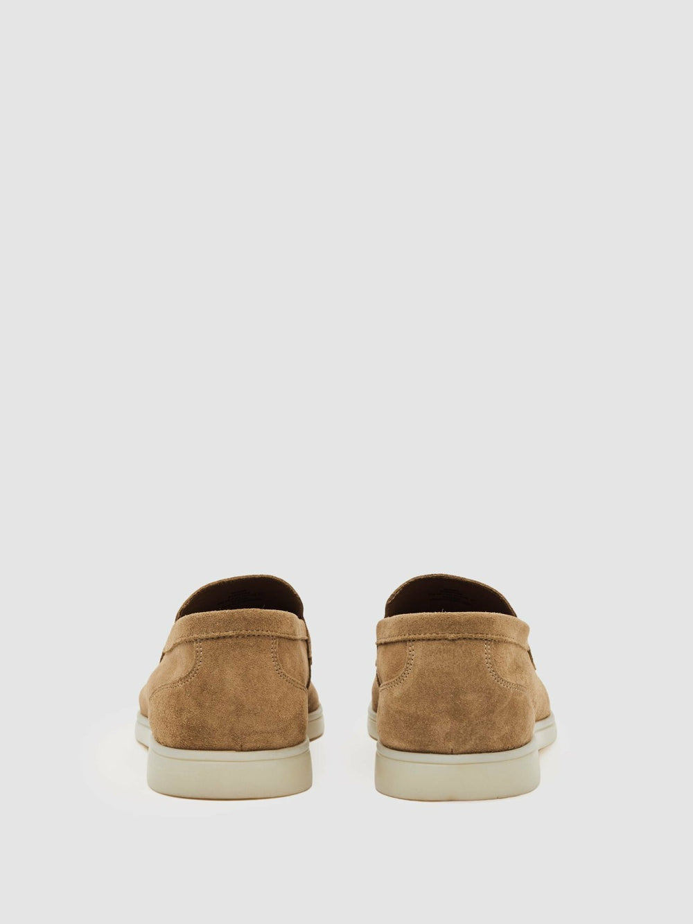 Suede Slip-On Loafers Stone | Mens