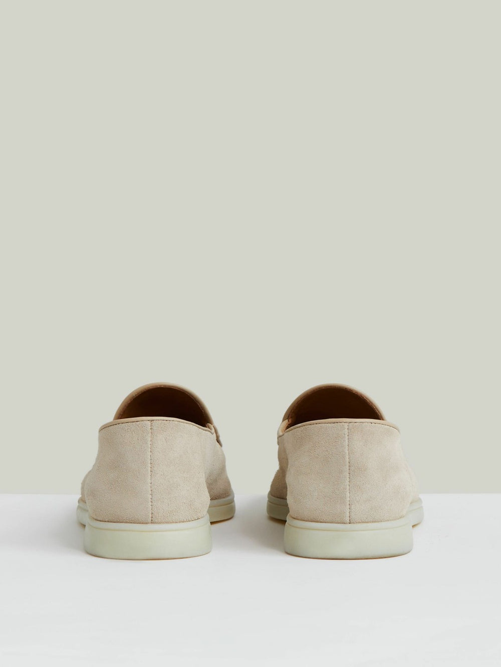 Suede Tassel Loafers Light Stone | Mens