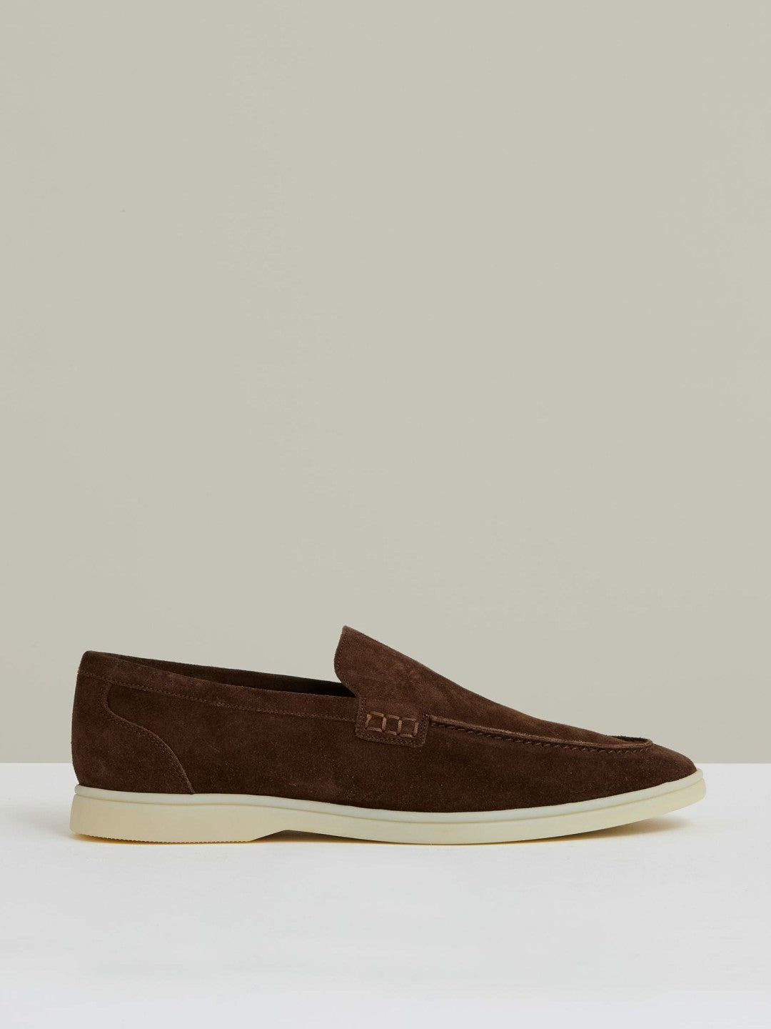 Suede Slip-On Loafers Chocolate Brown | Mens