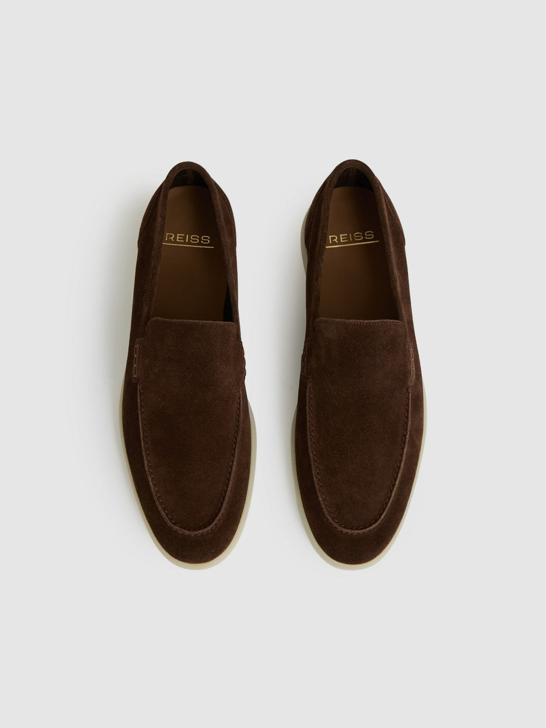 Suede Slip-On Loafers Chocolate Brown | Mens