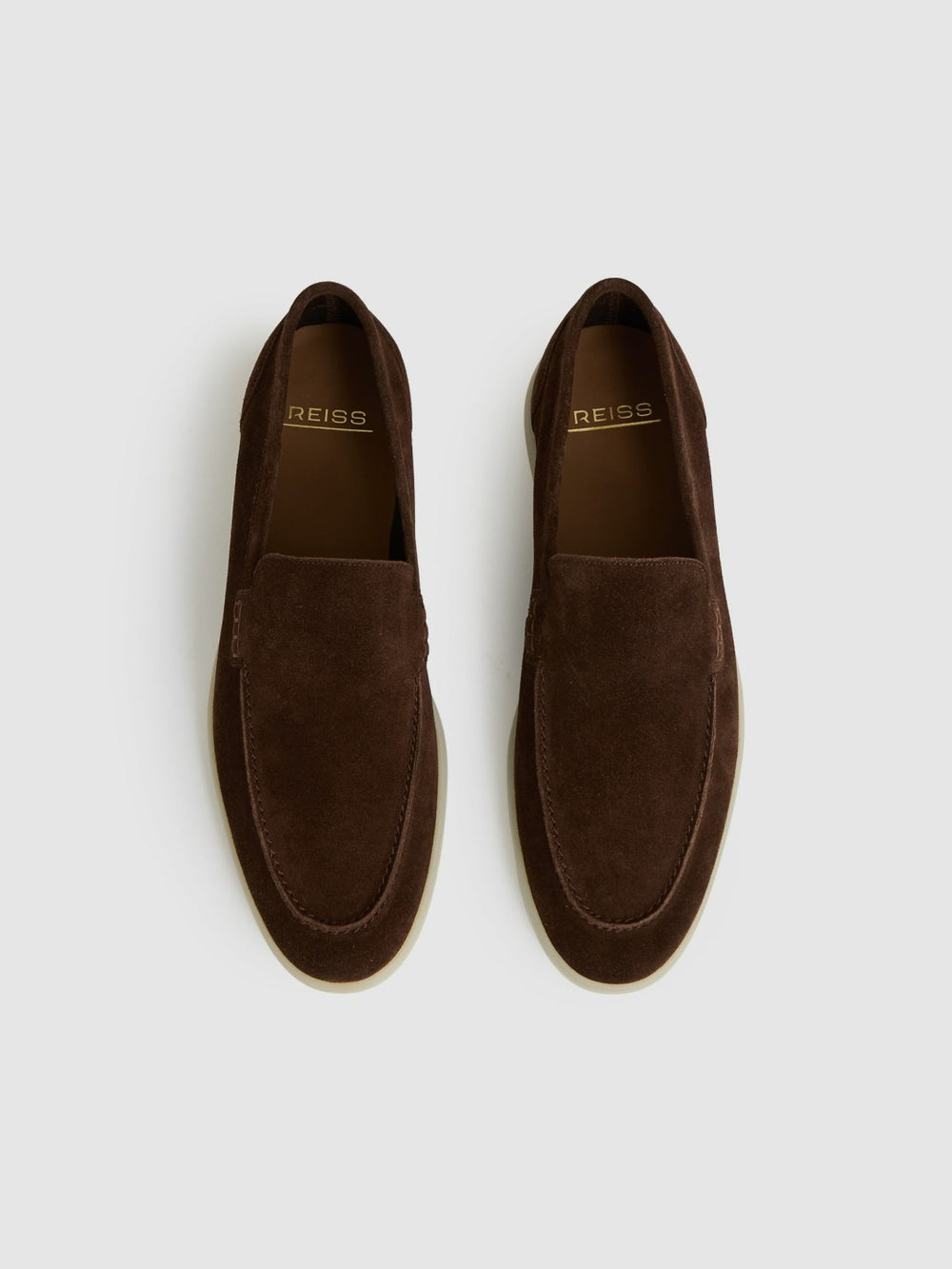 Suede Slip-On Loafers Chocolate Brown | Mens