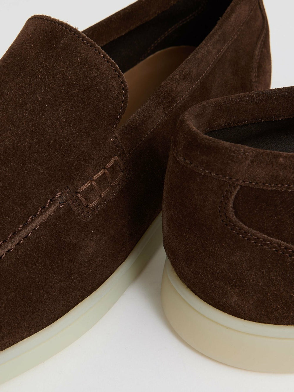 Suede Slip-On Loafers Chocolate Brown | Mens