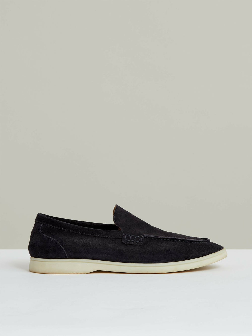 Suede Slip-On Loafers Navy | Mens