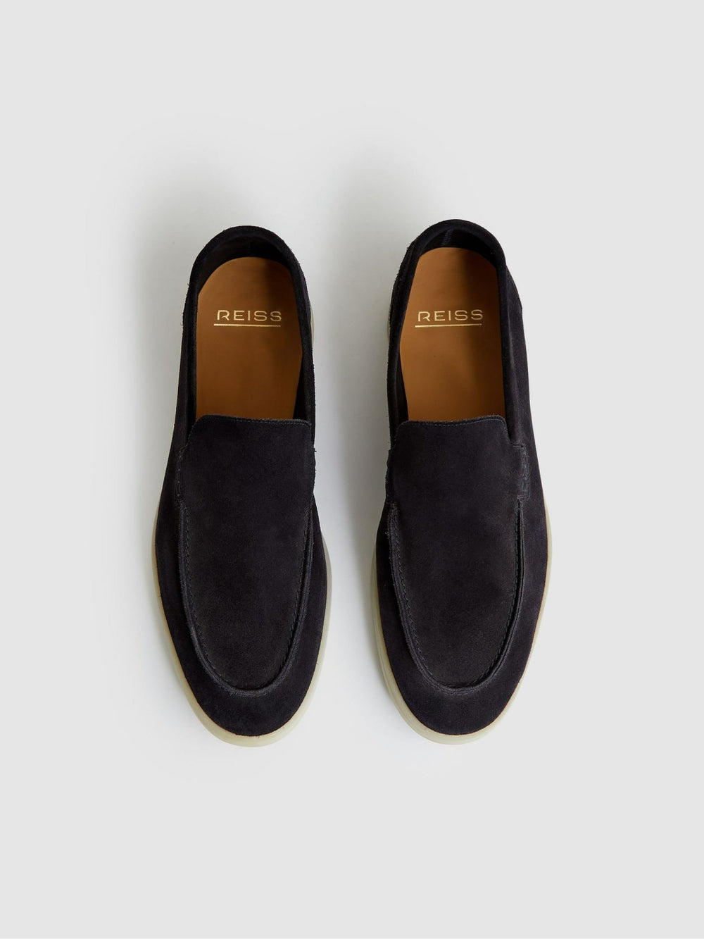 Suede Slip-On Loafers Navy | Mens