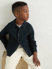 3-9 yrs Button-Through Knitted Cardigan Navy | Children