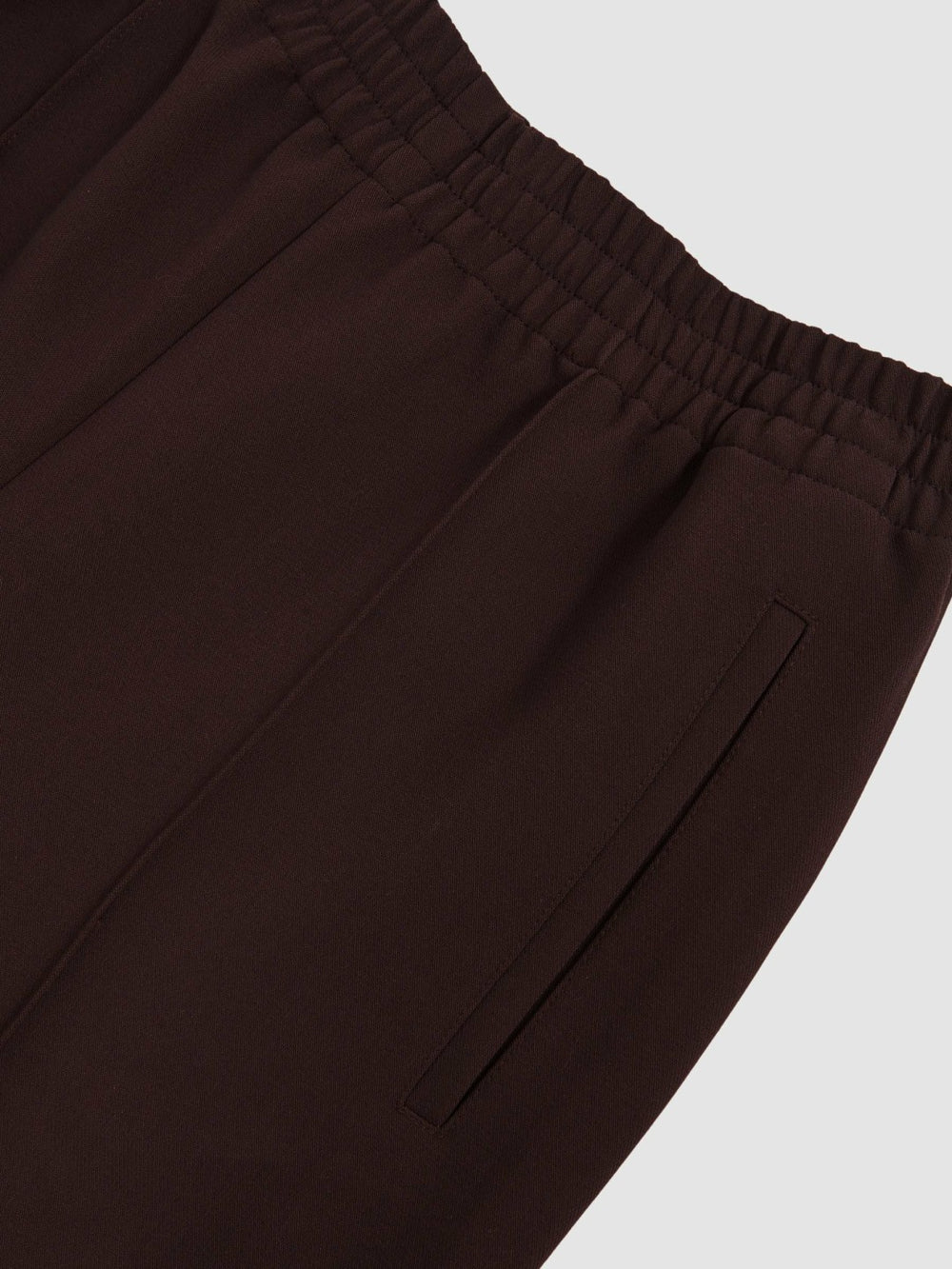 Wide Leg Elasticated Waist Trousers Burgundy | Womens