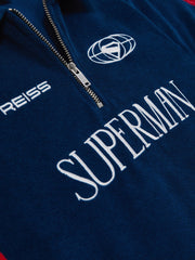 9-13 yrs Superman Towelling Polo Shirt Blue/Red | Children