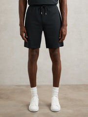 Textured Drawstring Shorts Navy | Mens