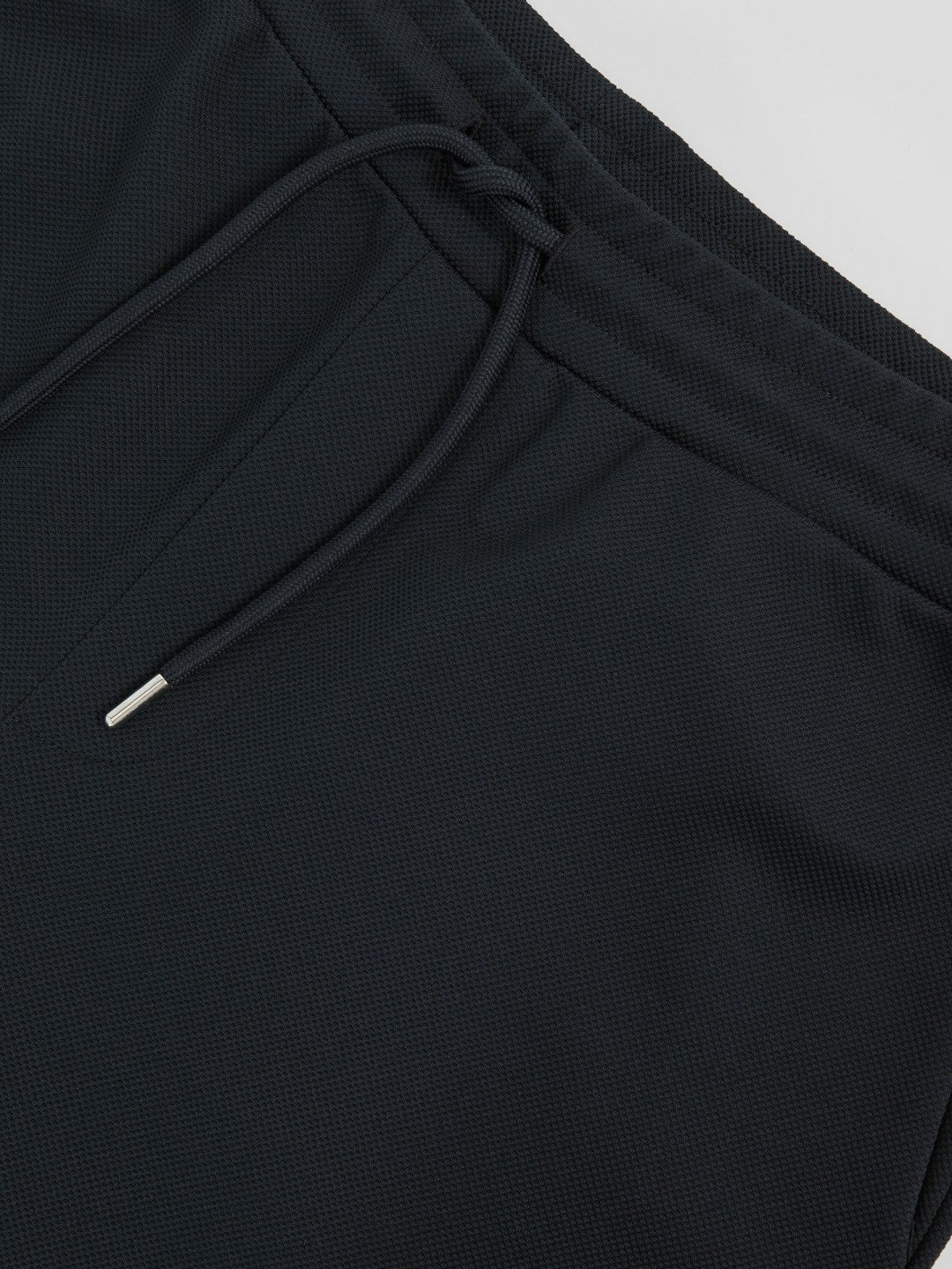 Textured Drawstring Shorts Navy | Mens
