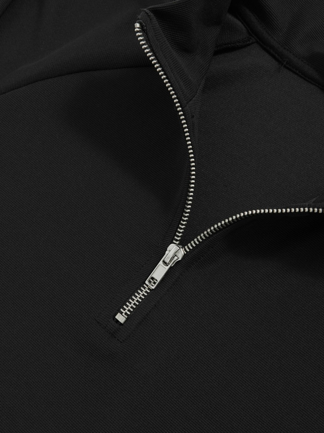 Half-Zip Funnel-Neck Sweatshirt Black | Mens