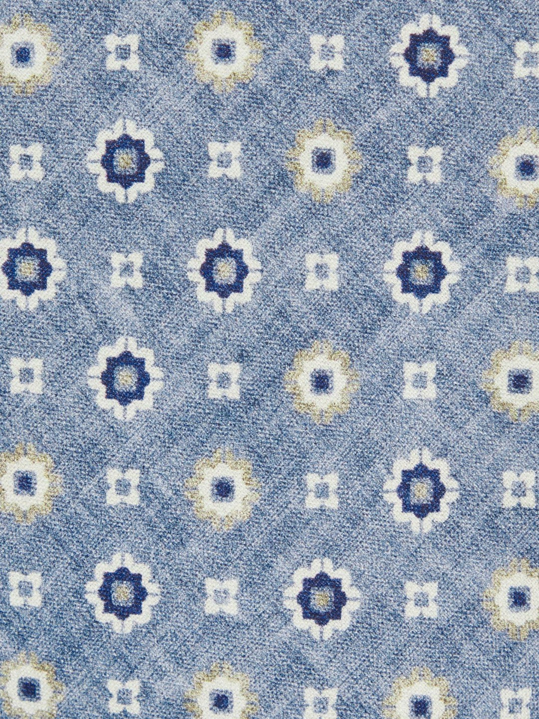 Silk Floral-Medallion Tie Soft Blue | Mens
