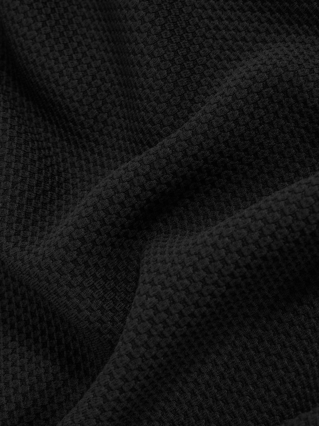 Textured Crew-Neck T-Shirt Black | Mens