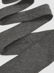 Wool-Silk Textured Tie Charcoal | Mens