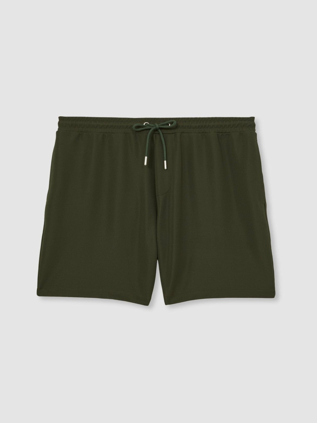 Textured Drawstring Shorts Green | Mens