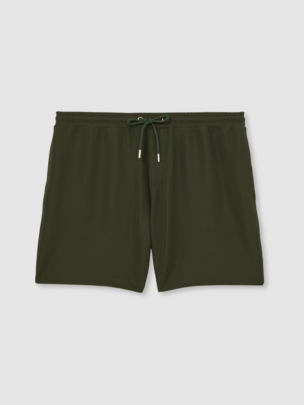 Textured Drawstring Shorts Green | Mens