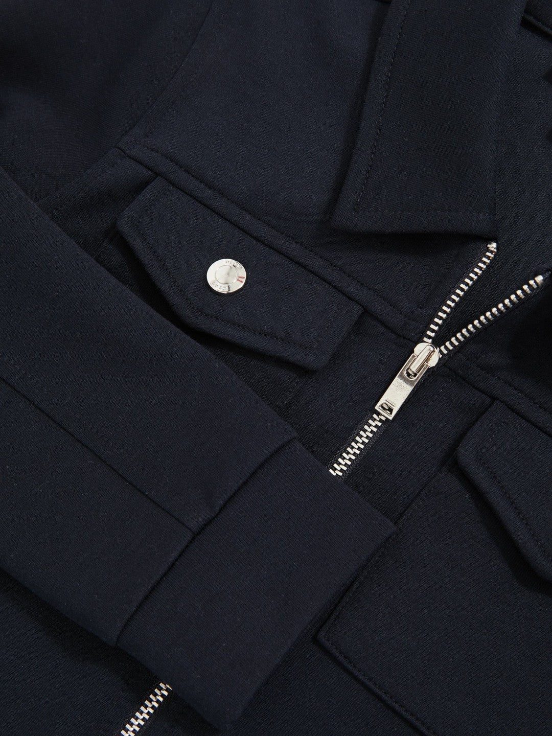 9-13 yrs Interlock Zip Through Overshirt Navy Blue | Children