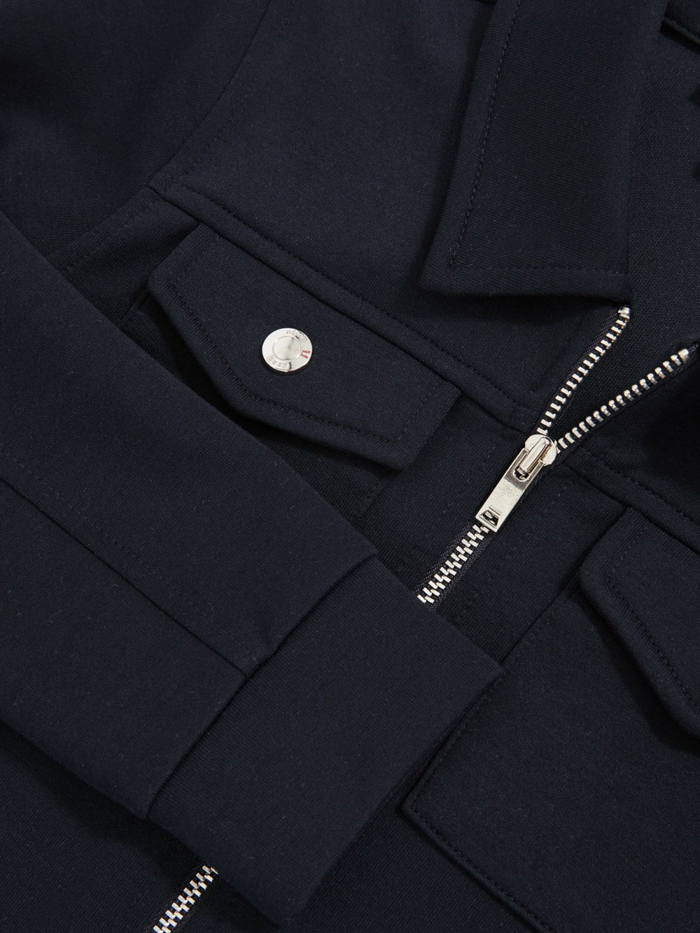 9-13 yrs Interlock Zip Through Overshirt Navy Blue | Children