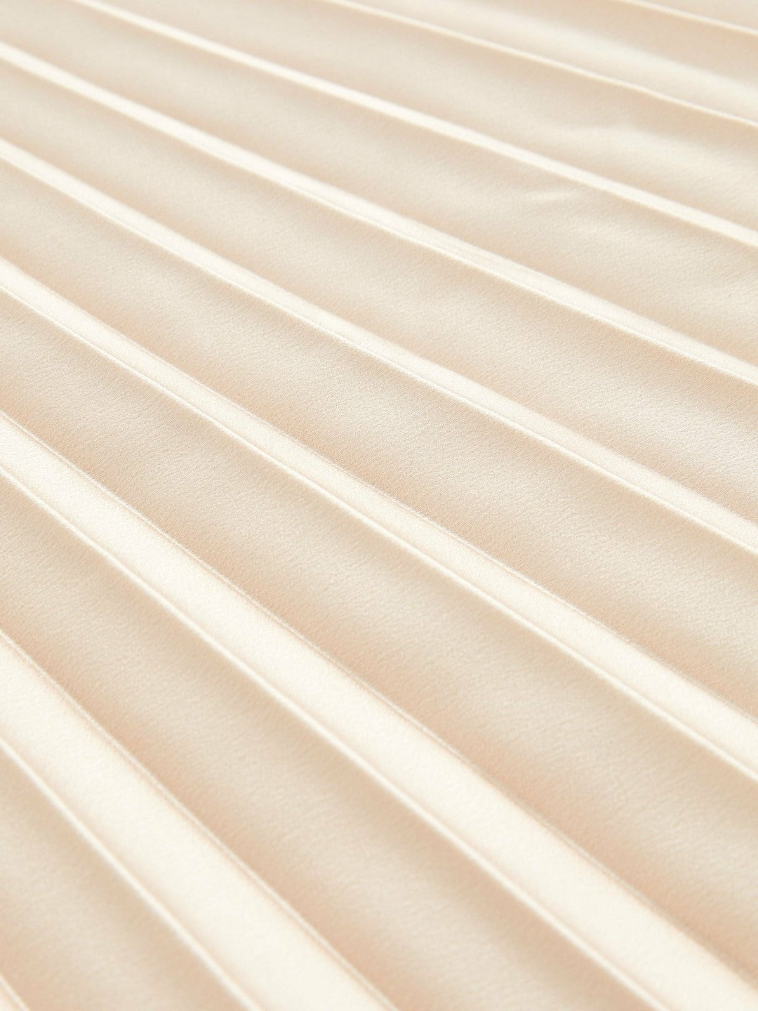 Pleated Midi Skirt Champagne Neutral | Womens