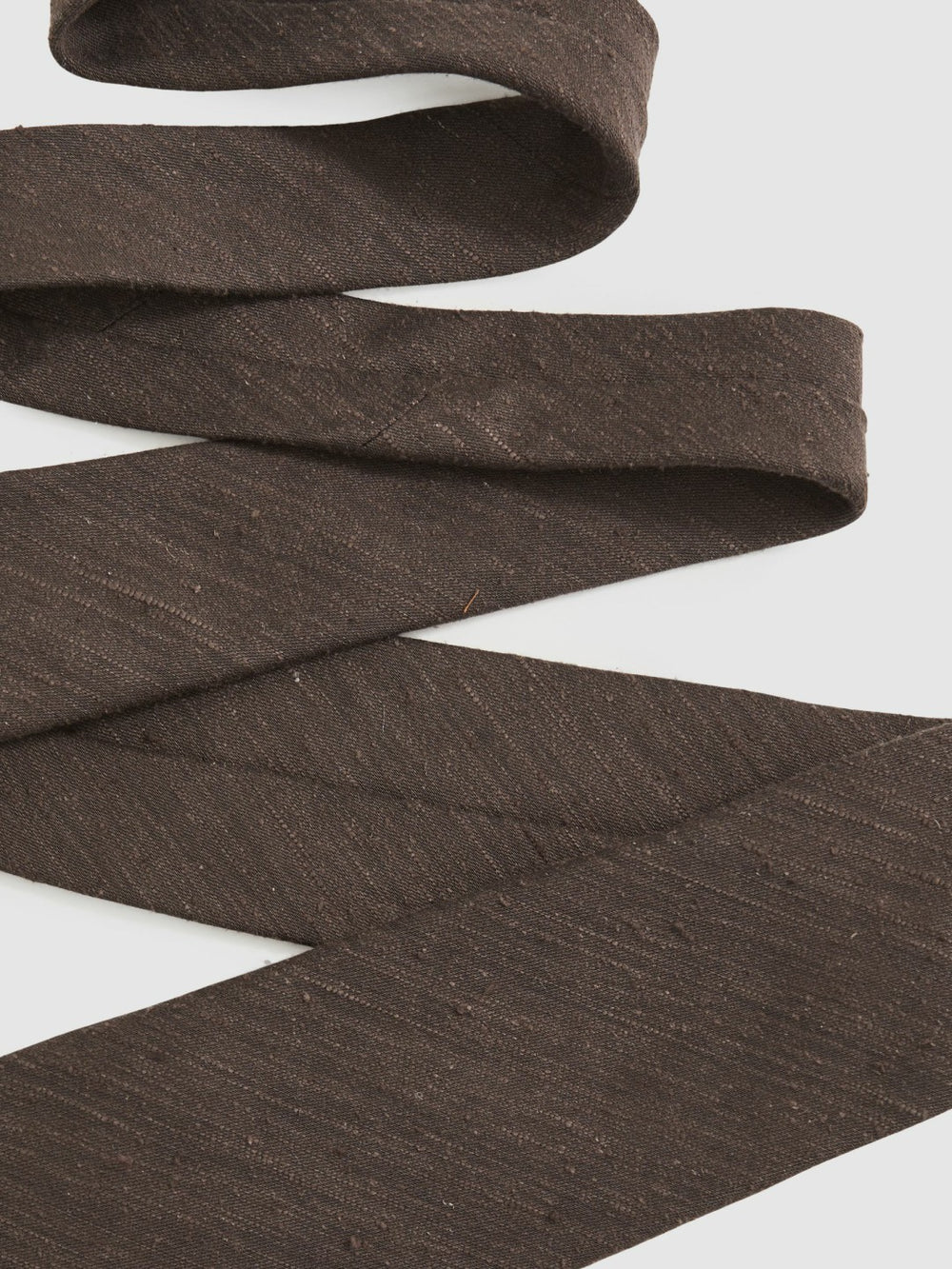 Silk Blend Textured Tie Chocolate Brown | Mens