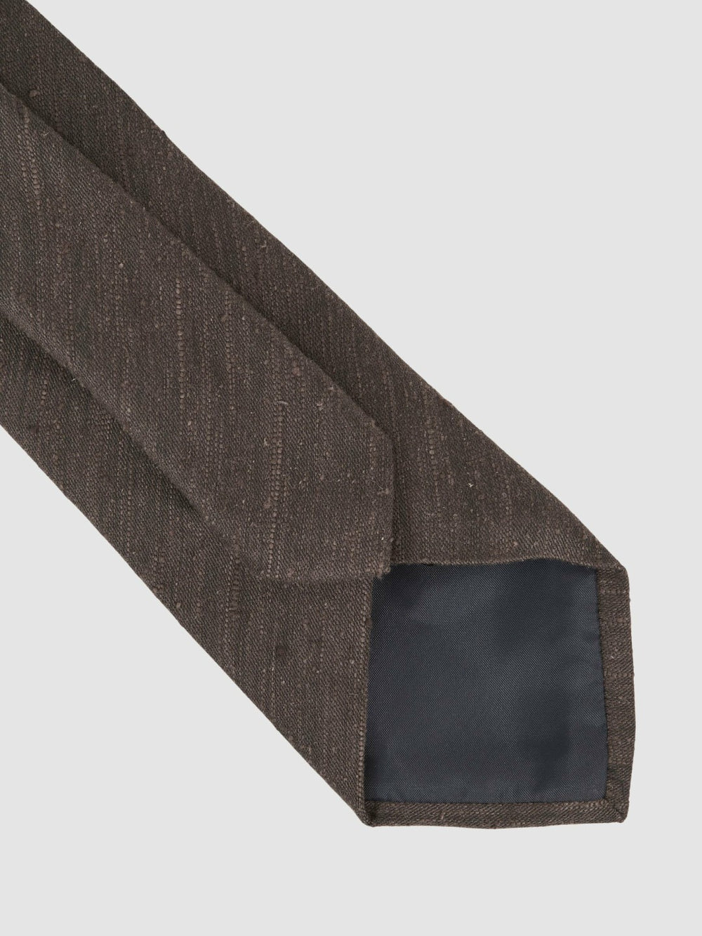 Silk Blend Textured Tie Chocolate Brown | Mens