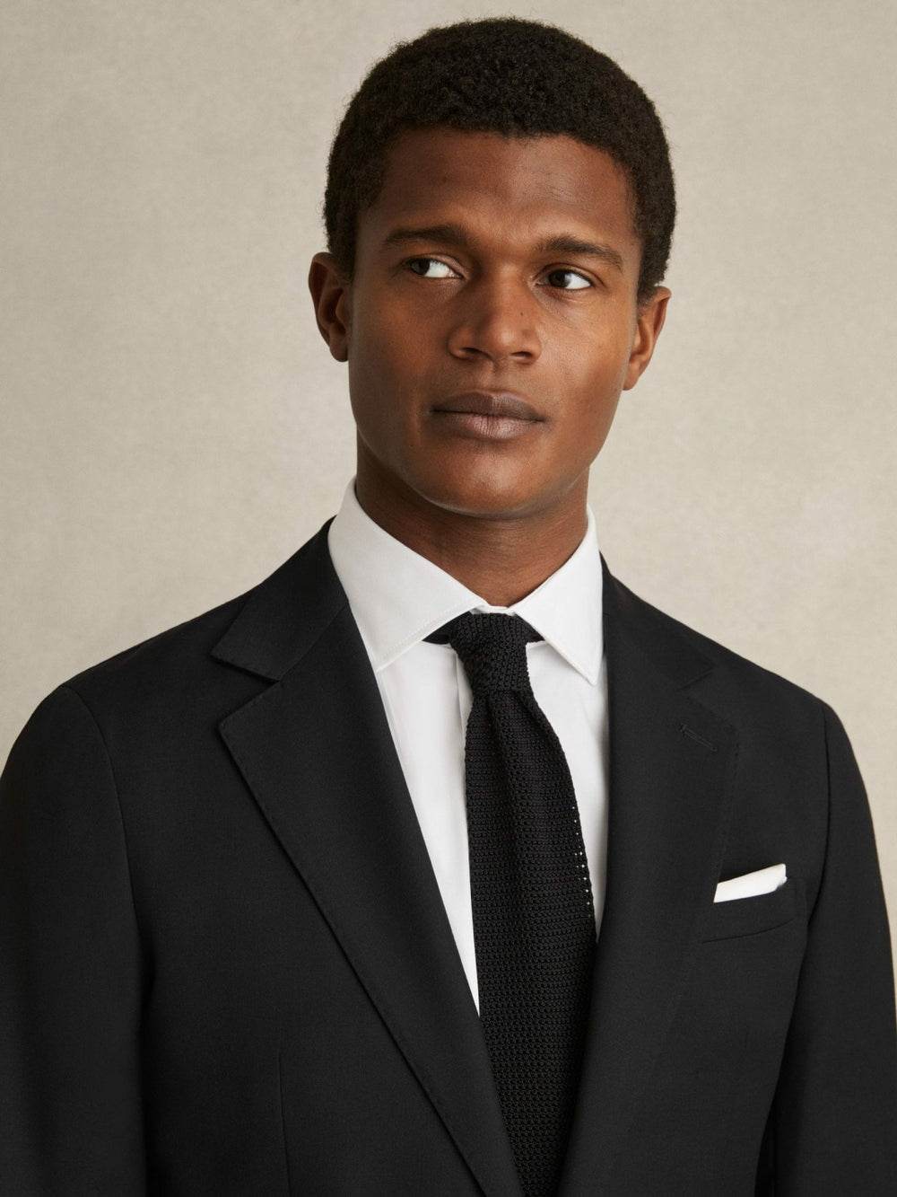 Slim Fit Cotton Sateen Shirt White | Mens