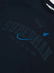 3-9 yrs Superman Raglan Logo T-Shirt Navy Blue | Children