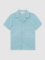 3-9 yrs SmileyWorld Embroidered Shirt Sky Blue | Children