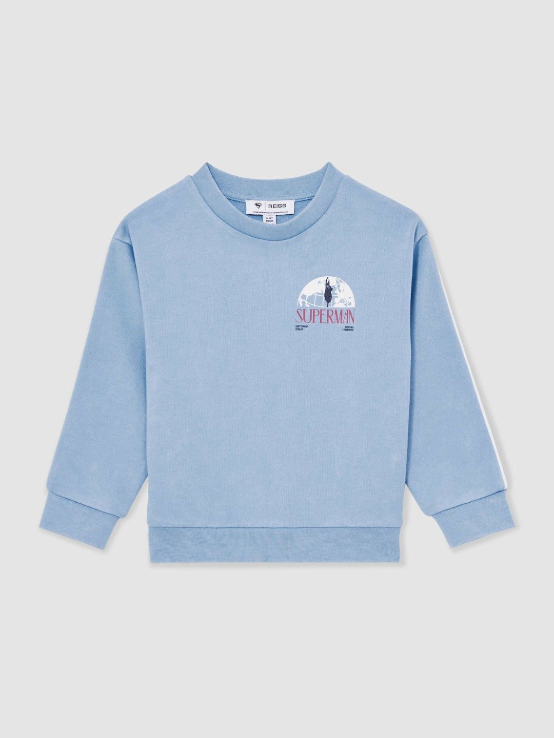 13-14 yrs Superman Logo Print Sweatshirt Light Blue | Children