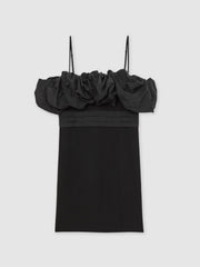 Sculptural Strapless Mini Dress Black | Womens
