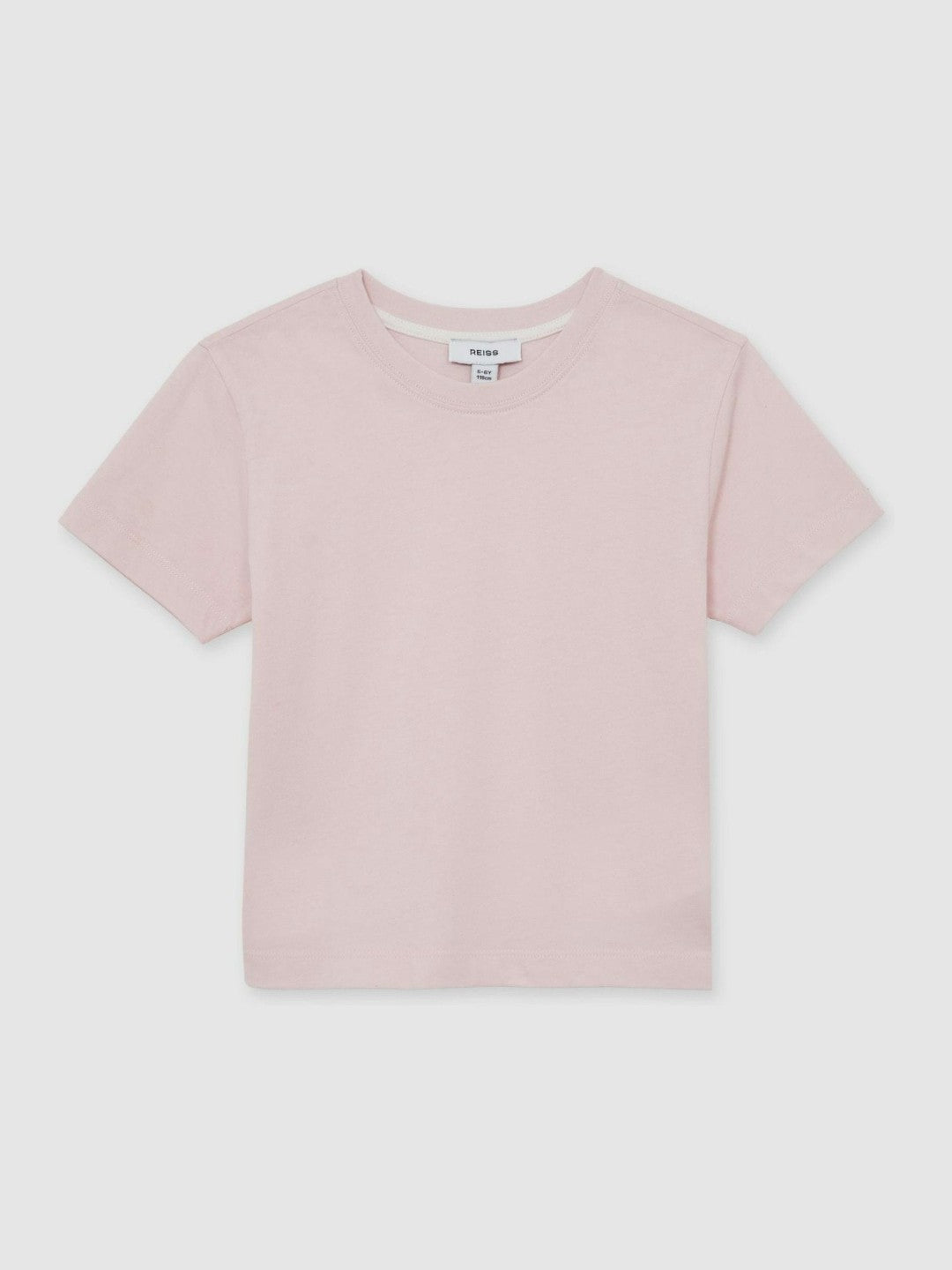 13-14 yrs Cotton Crew Neck T-Shirt Pink | Children