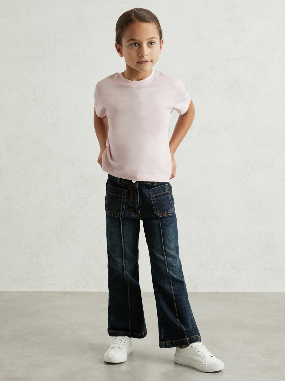 13-14 yrs Cotton Crew Neck T-Shirt Pink | Children