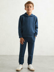 Interlock Jersey Hoodie Ocean Blue | Children