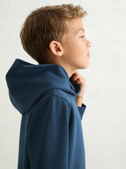 Interlock Jersey Hoodie Ocean Blue | Children