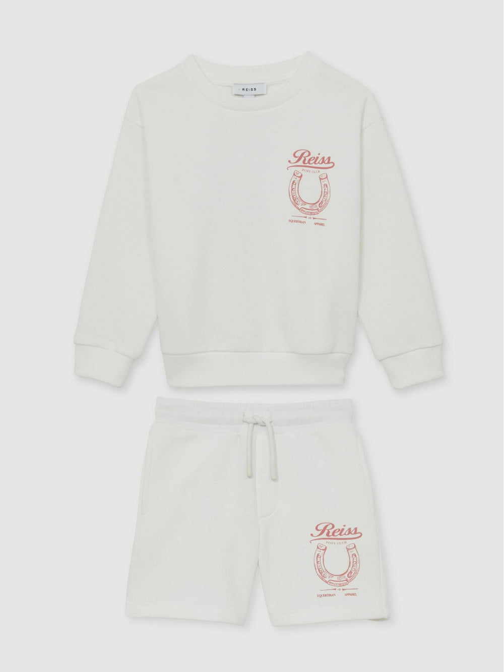 Pony Club Sweatshirt and Shorts Set Ecru | Children