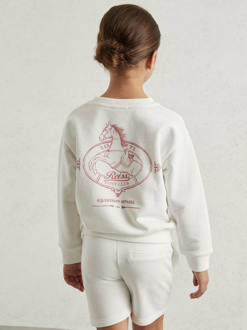 Pony Club Sweatshirt and Shorts Set Ecru | Children