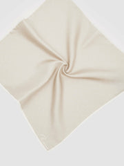 Silk Polka Dot Pocket Square Champagne | Mens