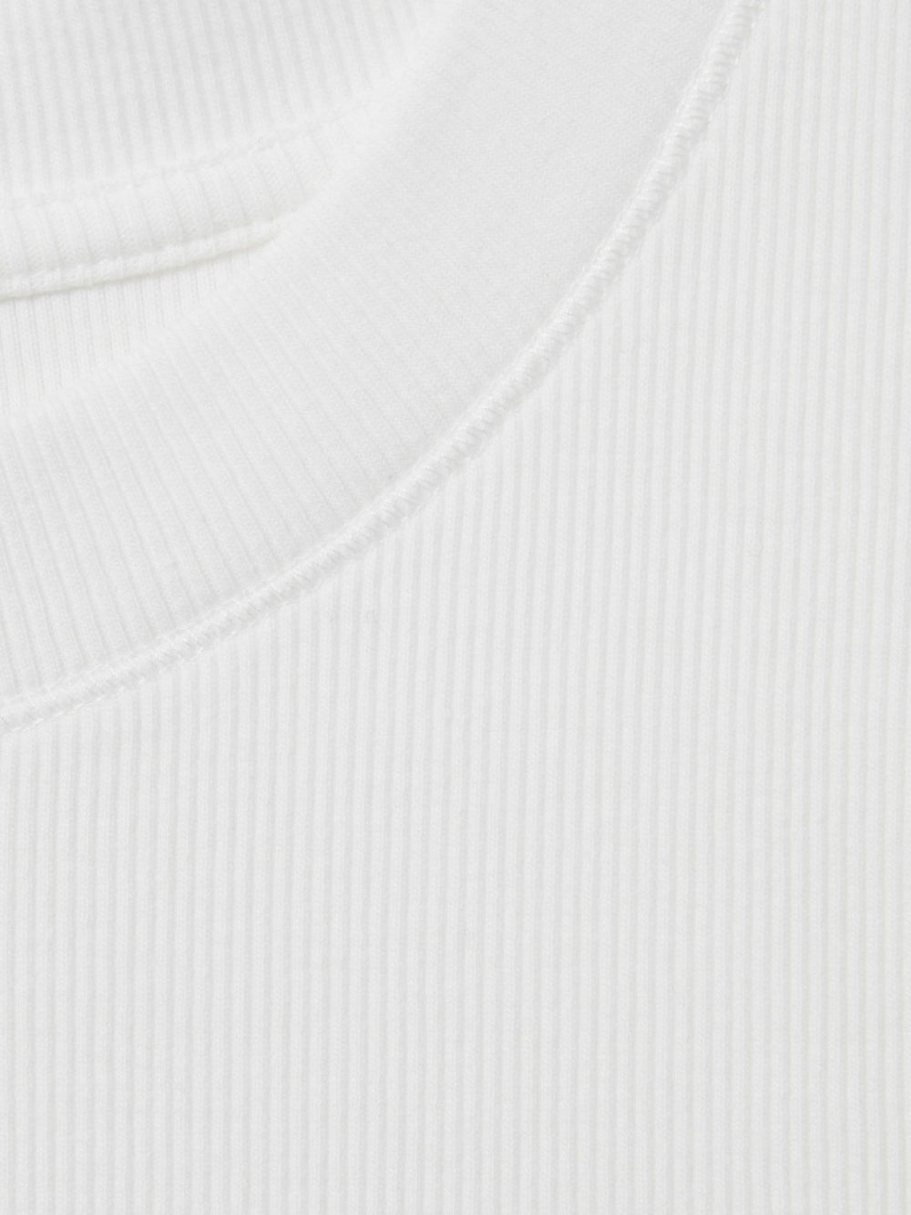 Ribbed Ruched Waist Vest White | Womens