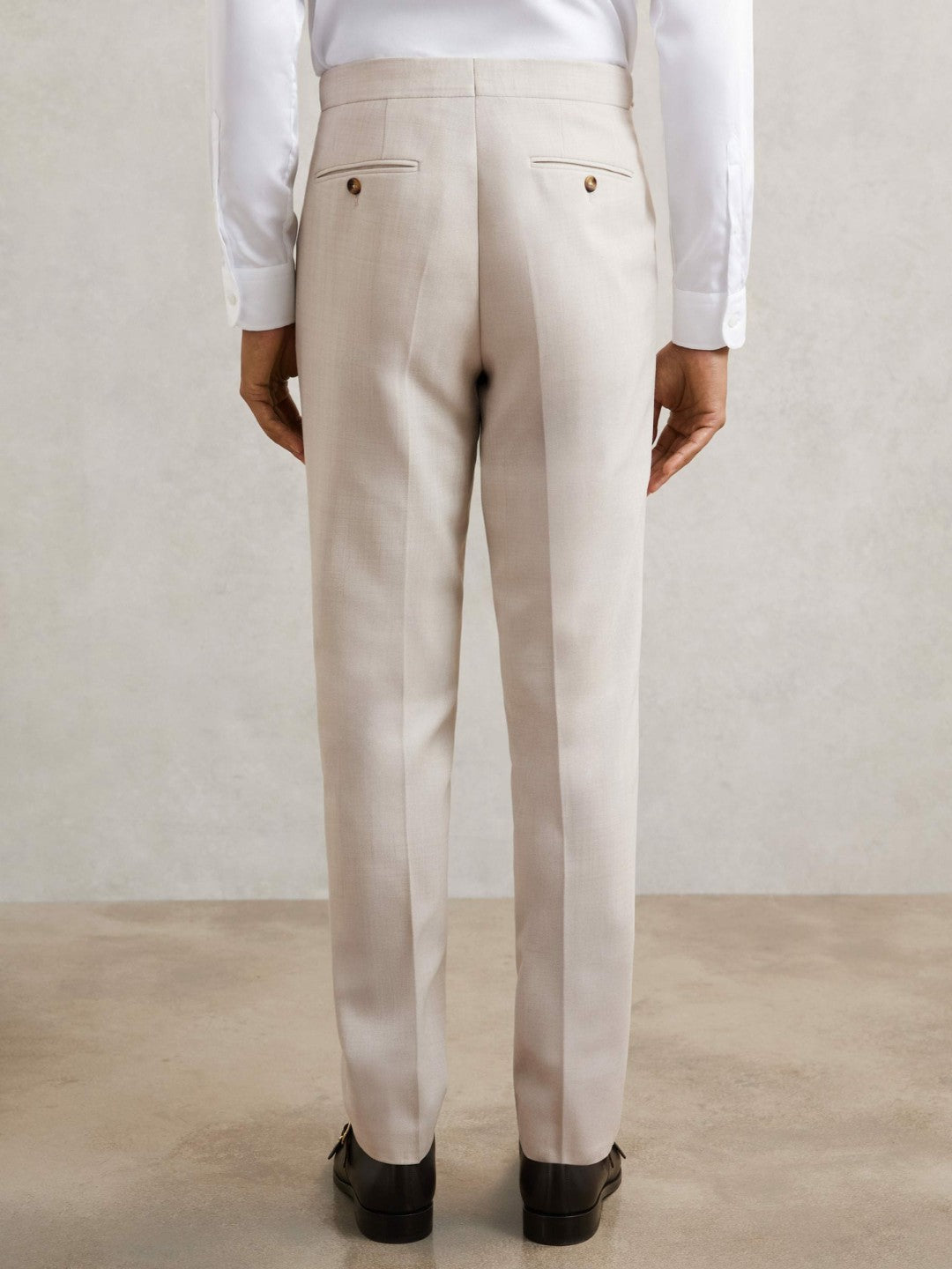 Slim-Fit Textured Suit Trousers With Wool Stone | Mens
