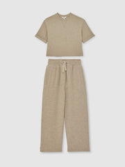 3-9 yrs Top And Trousers Lounge Set Oatmeal | Children