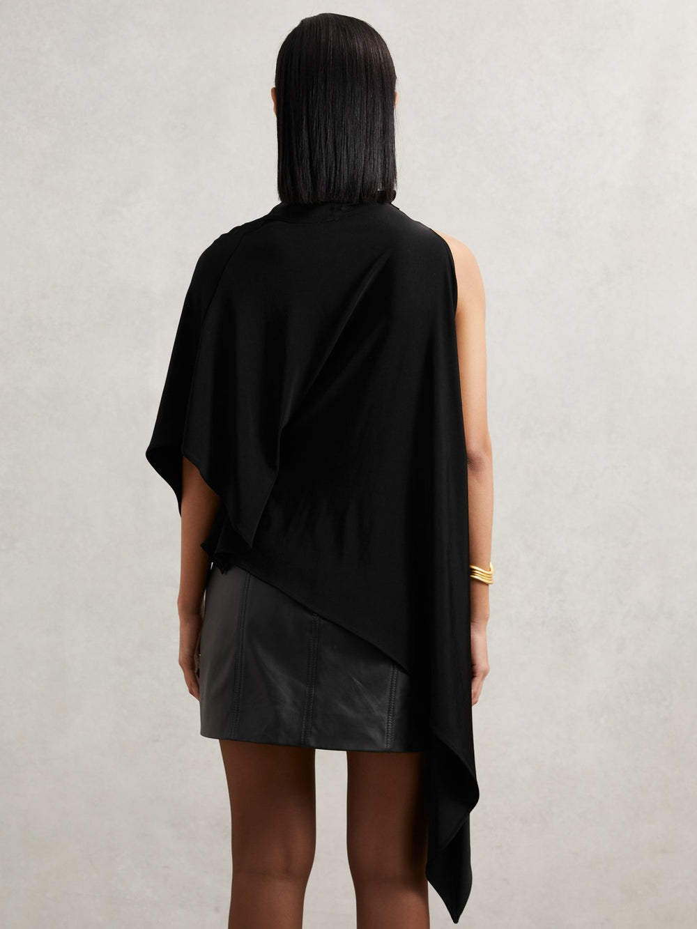 Cape Detail Top Black | Womens
