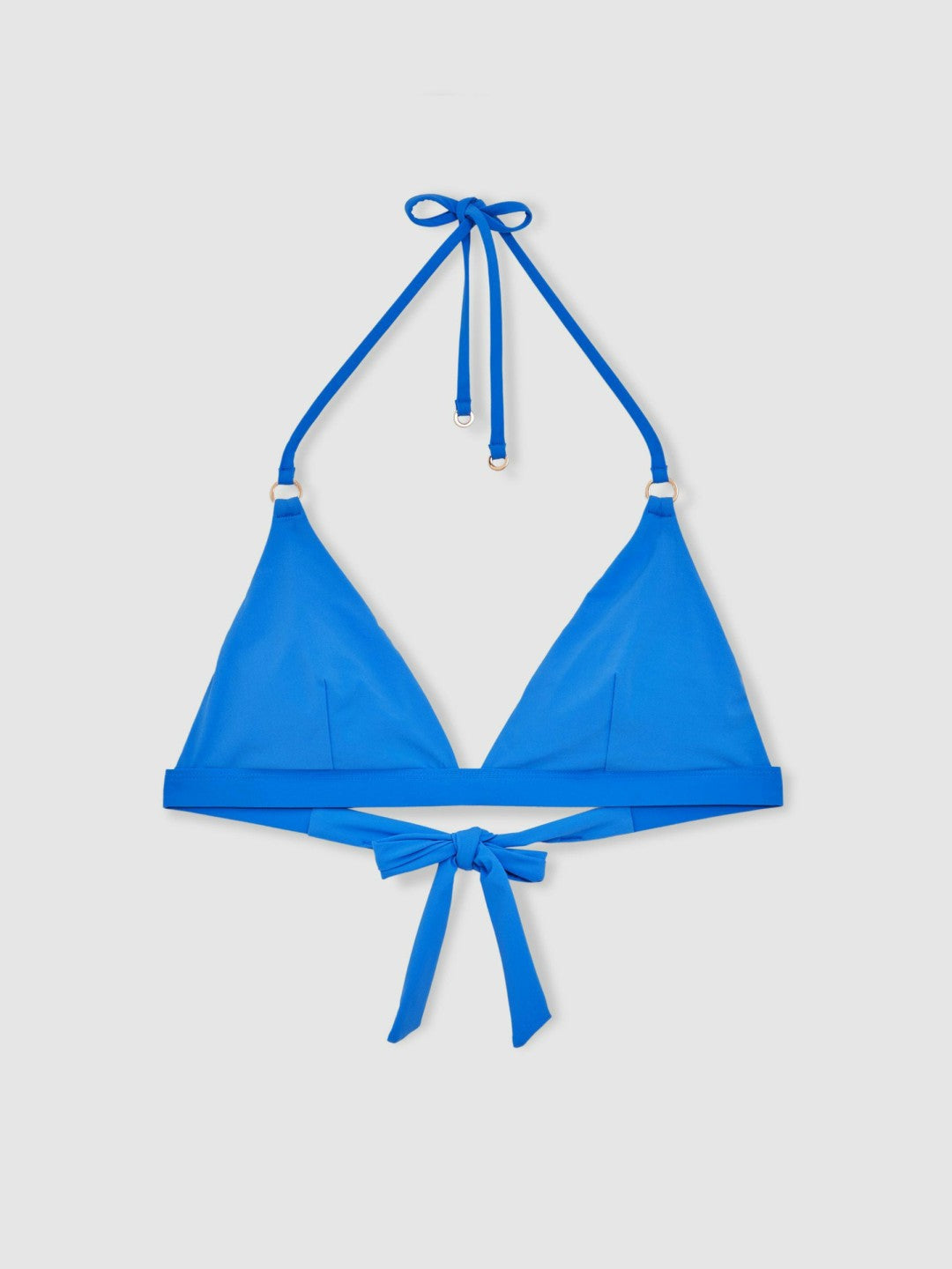Triangle Halterneck Bikini Top Cornflower Blue | Womens
